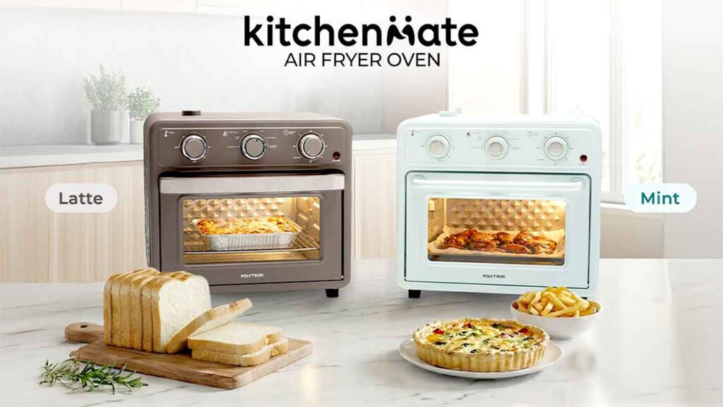 Air Fryer Oven Kitchenmate series dari Polytron dengan teknologi sirkulasi udara panas